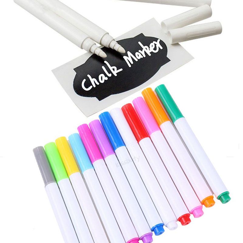 Chalk Bag - White Liquid Chalk Erasable Pen 1/4/7/12Pcs/Set