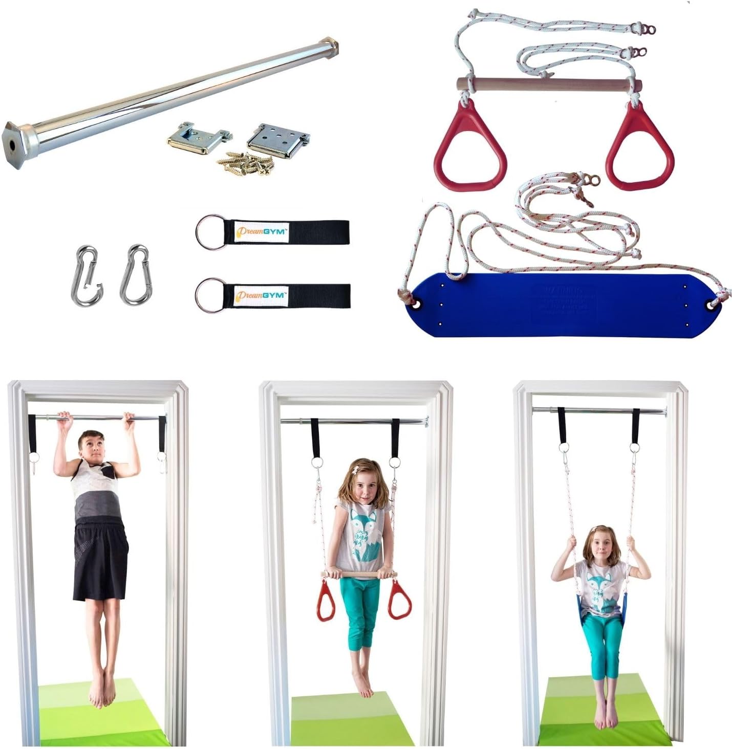 Gymnastic Ring - Kids Indoor Doorway Swing Set -