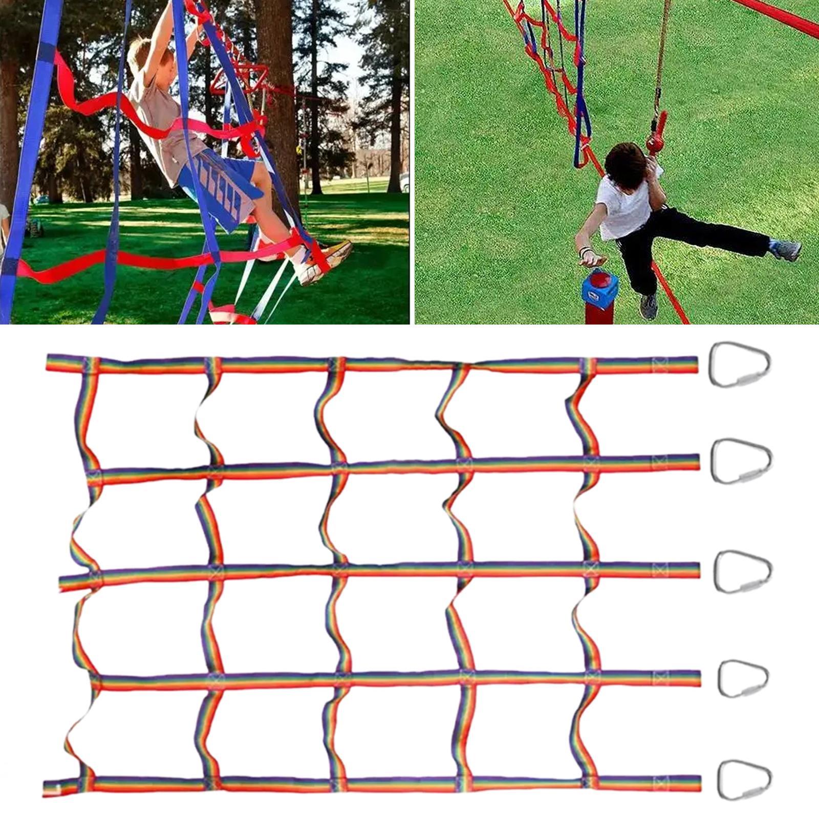 Kids Climbing Net Rainbow Rope - Rope Climb 评论和价格