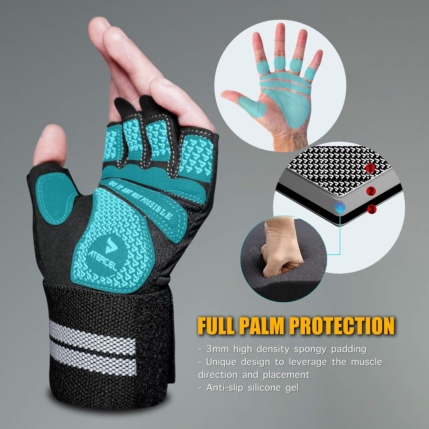 ATERCEL Weight Lifting Gloves  - Weightlifting Gloves 评论和价格