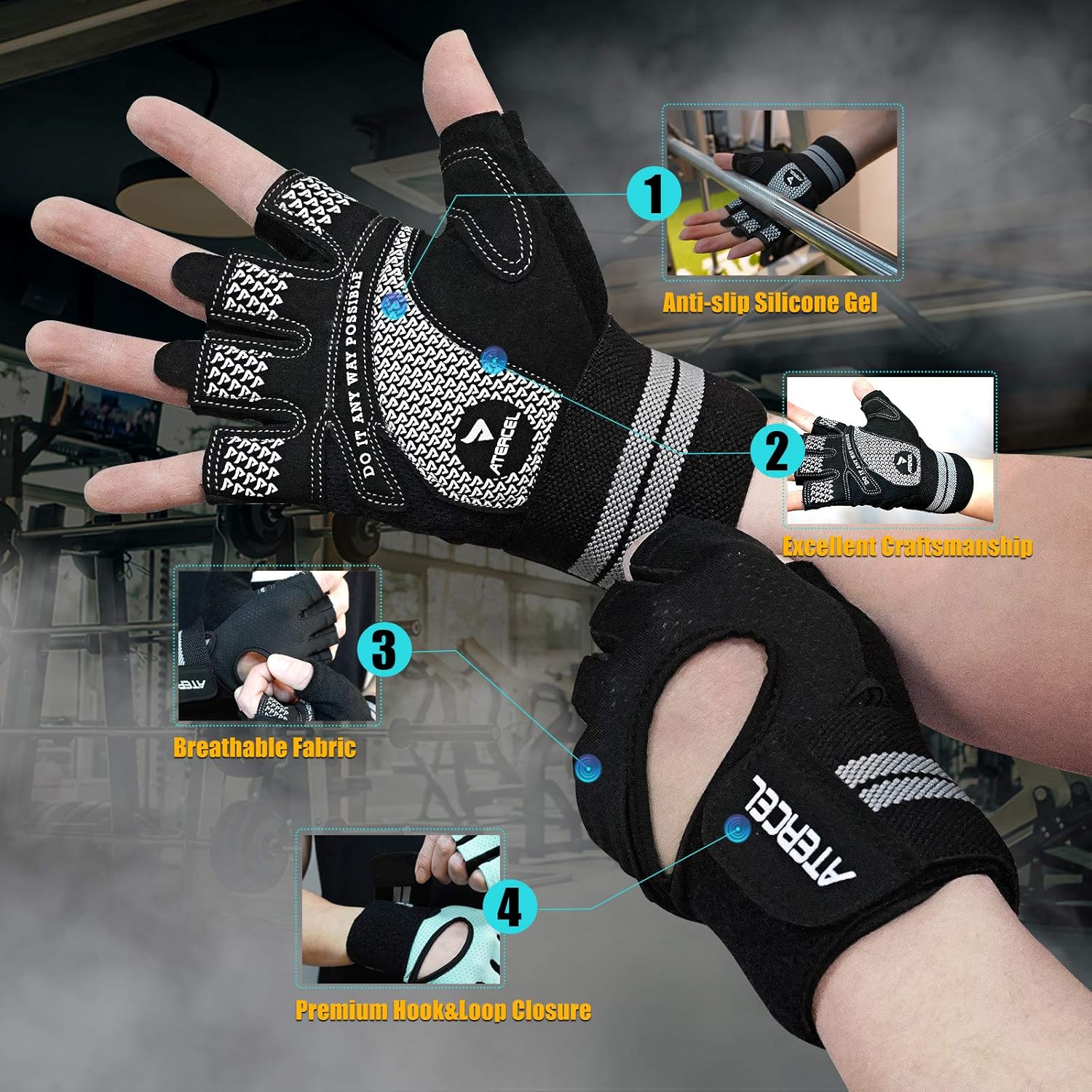 ATERCEL Weight Lifting Gloves  - Weightlifting Gloves 评论和价格