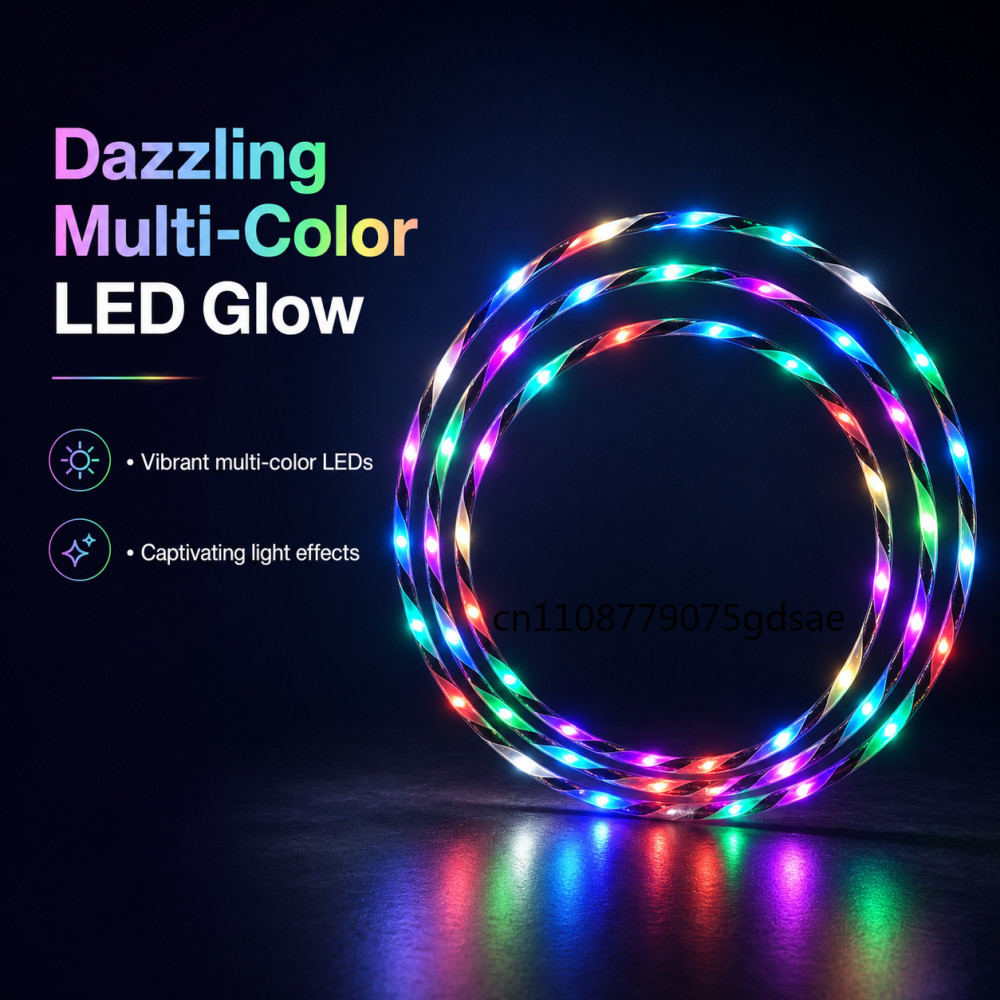 60-90cm LED Glow Sport Hoop fo - Gymnastic Ring 评论和价格