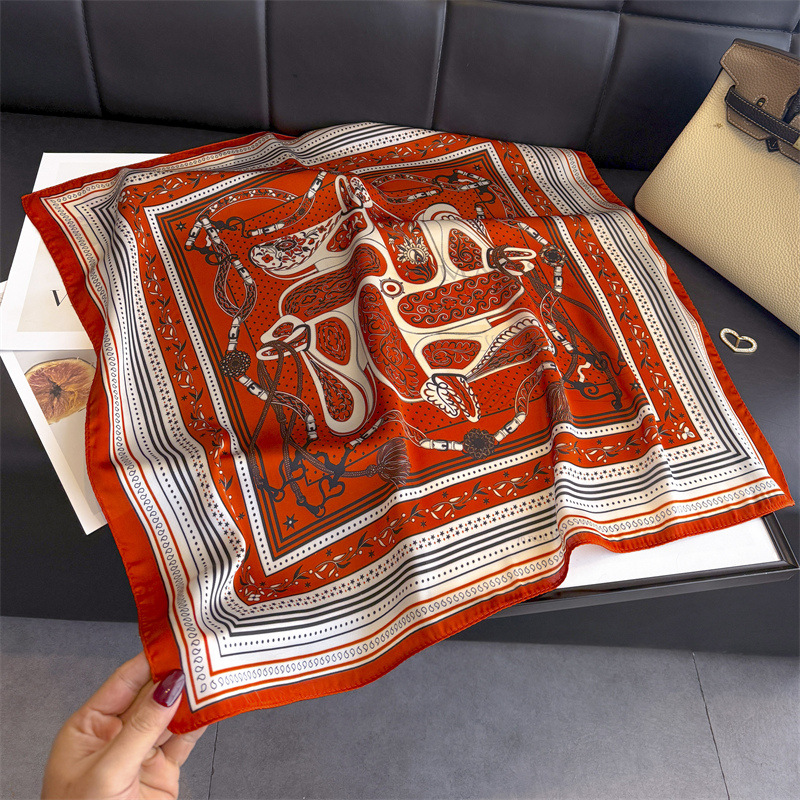 New Bandana Designer Silk Squa - Wrist Wraps 评论和价格