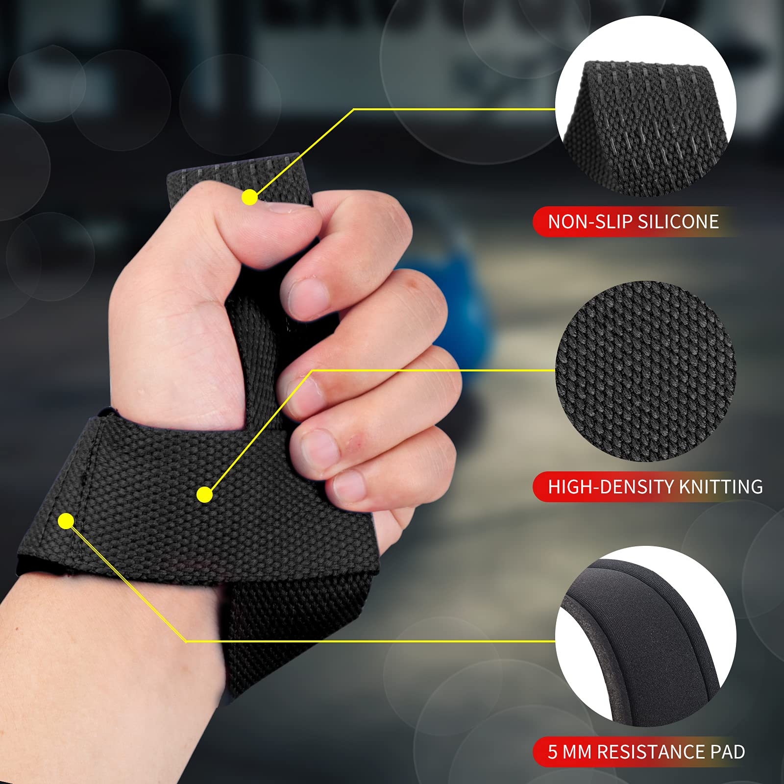 2Pcs Gym Lifting Straps Fitnes - Weightlifting Gloves 评论和价格